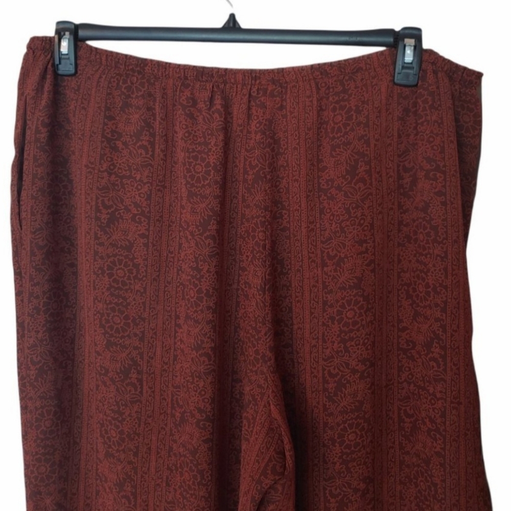 Lane Bryant Tribal Floral Wide Leg Pant Soft & Fluid Fabric for Fall Size 18/20